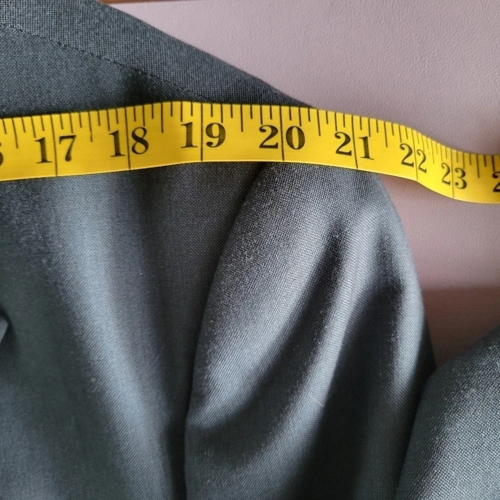 Charcoal Gray 100% Wool Sport Men's Blazer Jacket Size‎ 42R Classic Business